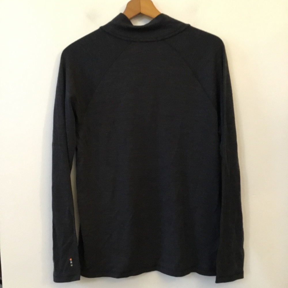 Smartwool Merino 250 1/4 Zip in Charcoal Heather - Picture 2 of 5